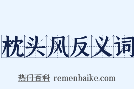 枕头风反义词是什么意思的图片